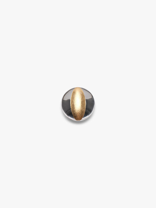 Ibex ring: greencast acrylic, goldfoil